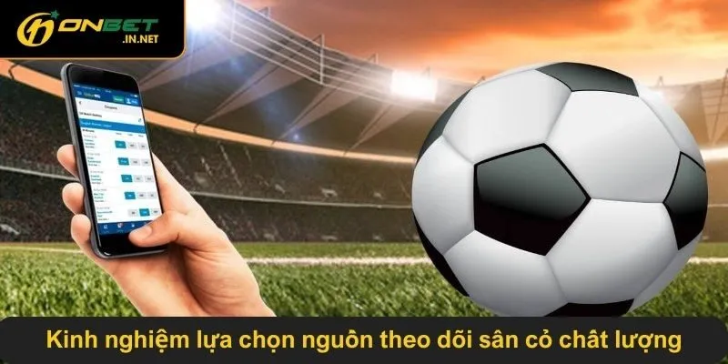 Kinh nghiệm lựa chọn nguồn theo dõi sân cỏ chất lượng